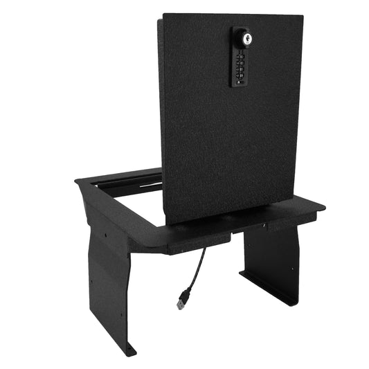 Pro Center Console Safe Gun Safe for 2015 -2020 Ford F150, 2017-2022 Ford 250/350/450 Super Duty, 2018-2024 Ford Expedition, 4-Digit Combination Lock with Key