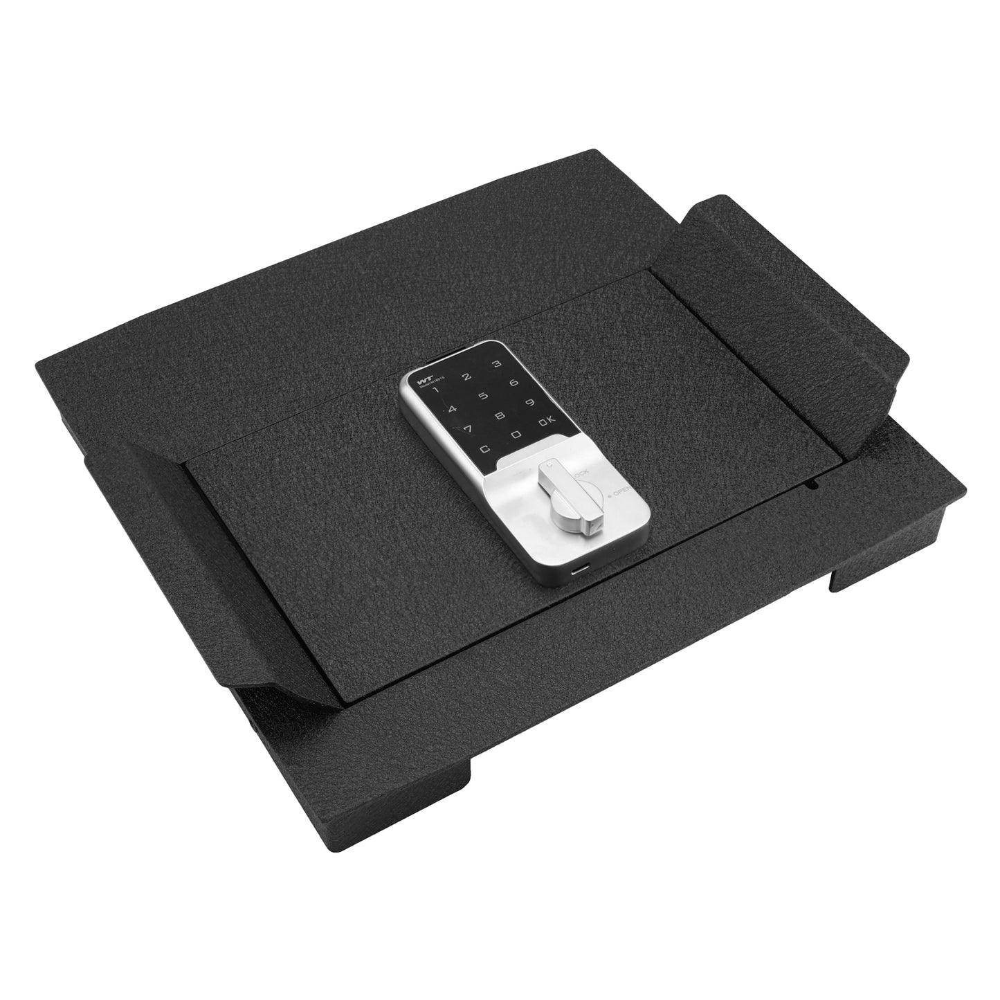 Pro Center Console Safe Gun Safe for 2023-2026 Ford F250/F350/F450 Super Duty, Electronic Number Lock