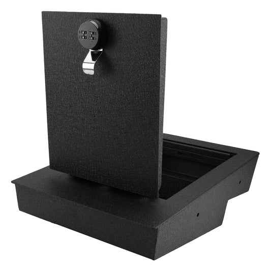 Pro Under Seat Console Safe Box for 2014 to 2018 Chevrolet Silverado 1500 and GMC Sierra 1500 with a underseat console bench seat, 4-Digit Combo Lock