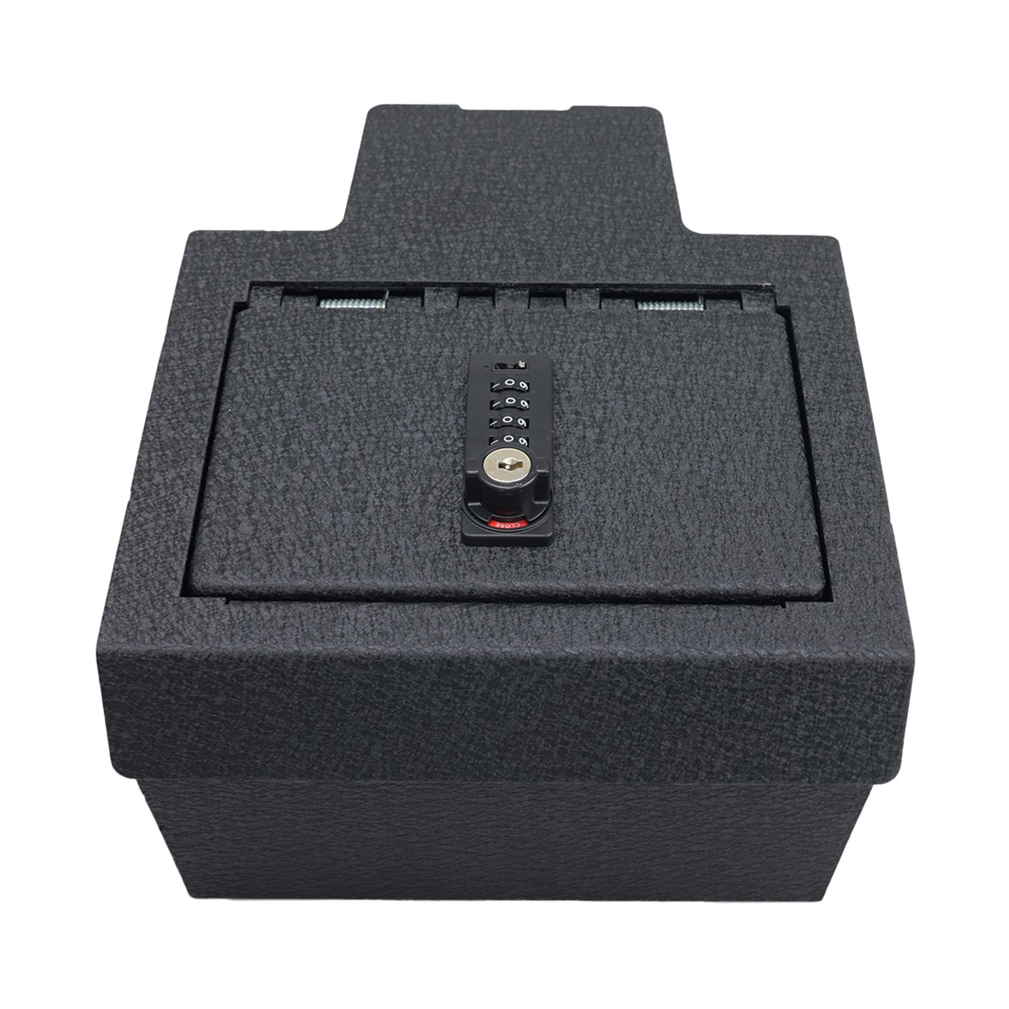 Center Console Gun Safe for 2024-2025 Chevrolet Silverado EV/GMC Sierra EV, 4-Digit Combination Lock with Key
