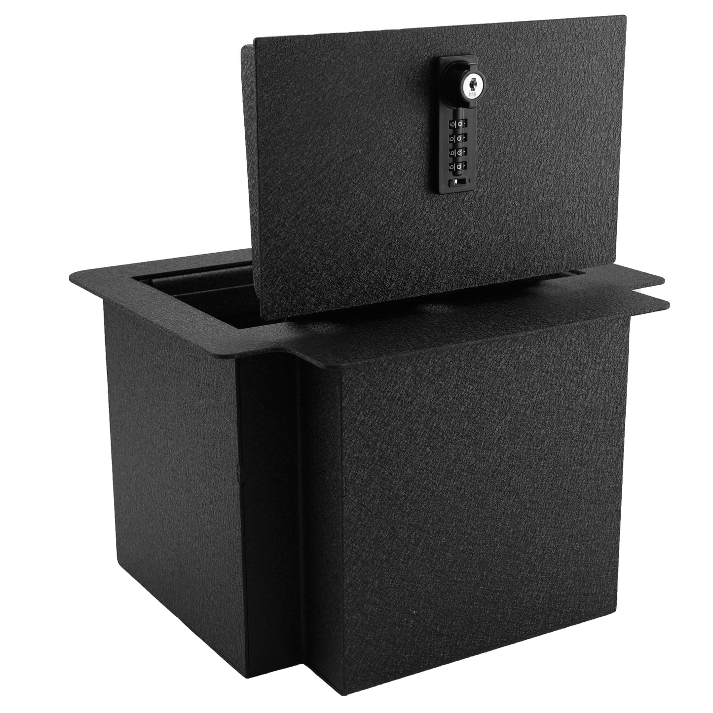 Pro Center Console Safe Gun Safe for 2021-2025 Chevrolet Suburban/Tahoe GMC Yukon Denali and Yukon/Yukon XL Console Safe, 4-Digit Combo Lock with Key