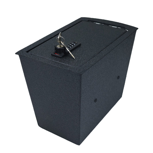 Center Console Gun Safe for 2019-2025 Subaru Ascent, 4-Digit Combination Lock with Key