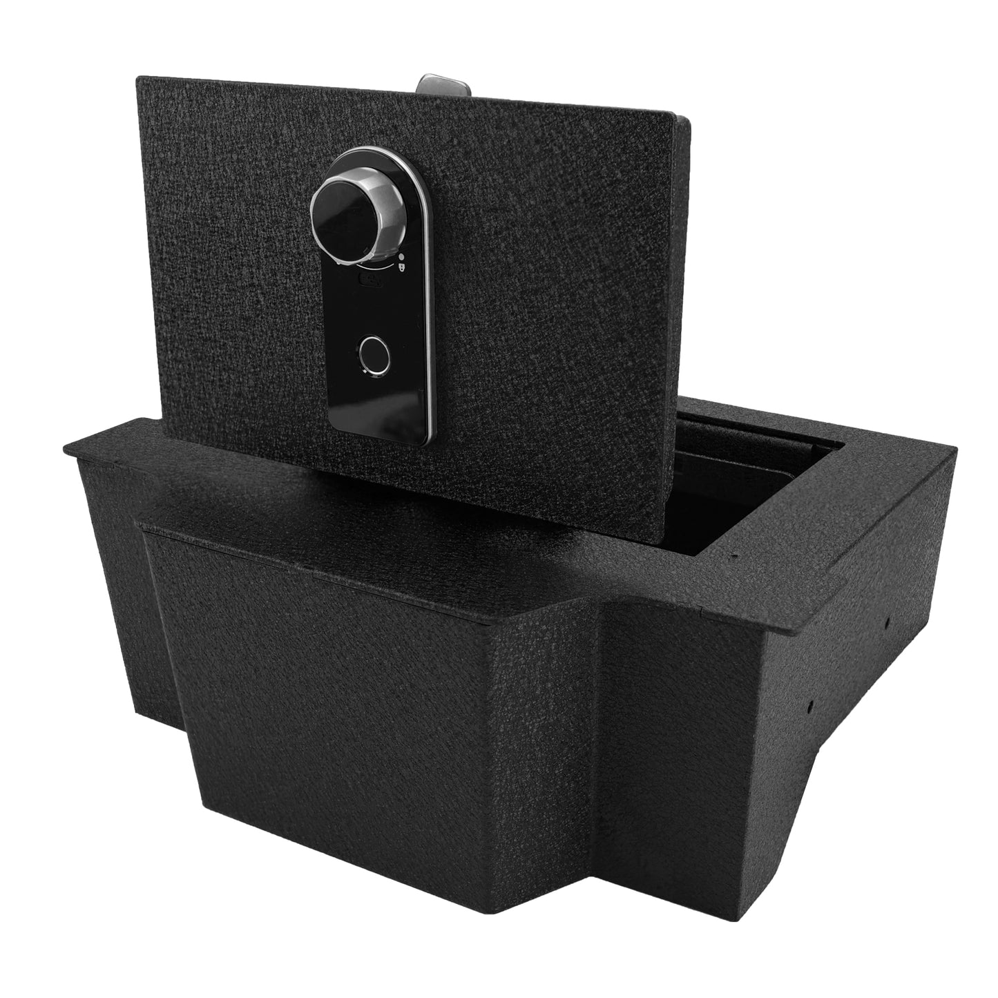 Pro Center Console Gun Safe for 2019-2025 Dodge Ram 1500/2500/3500, Fingerprint Lock with Key