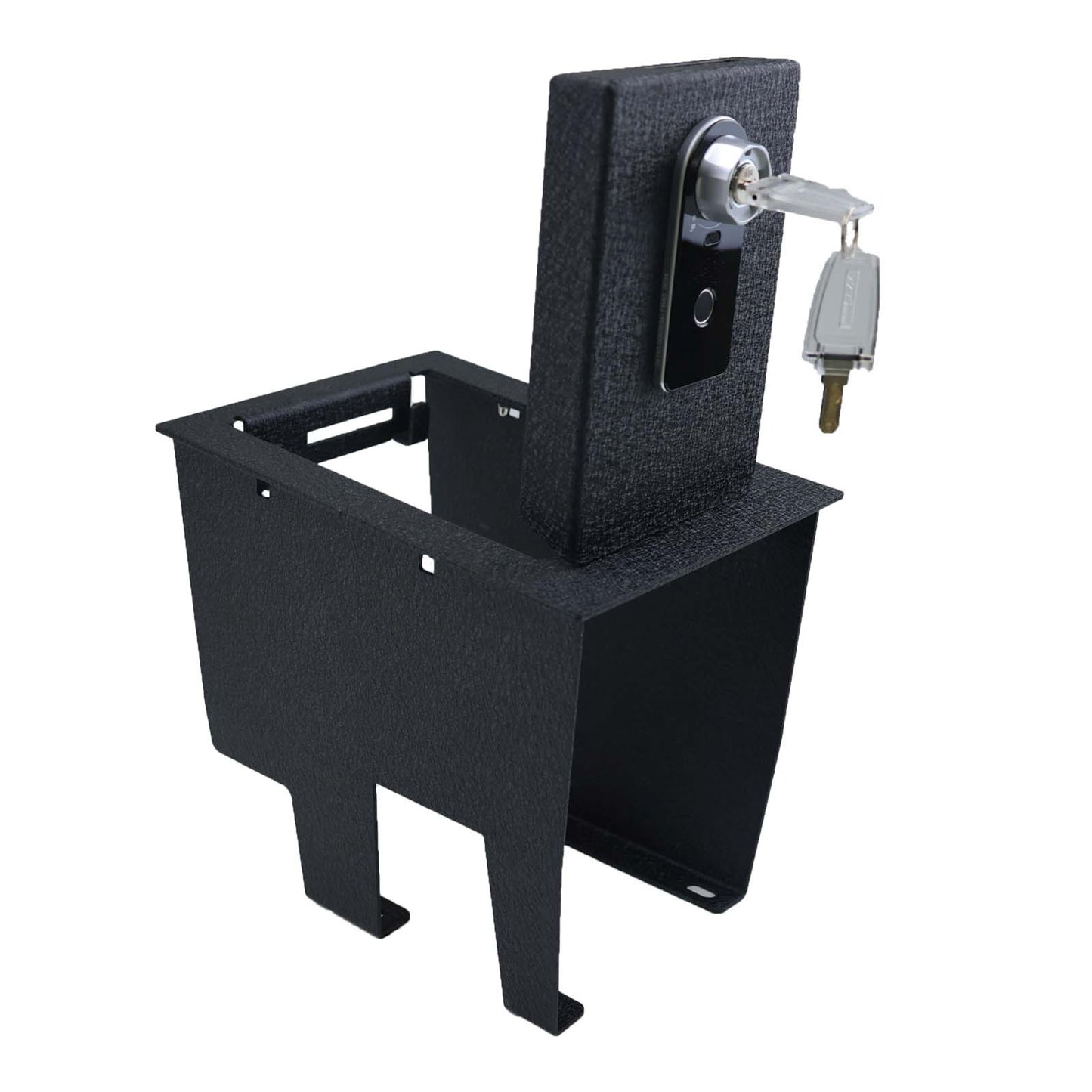 Center Console Gun Safe for Dodge Charger / Chrysler 300 2015-2023, Fingerprint Lock with Key