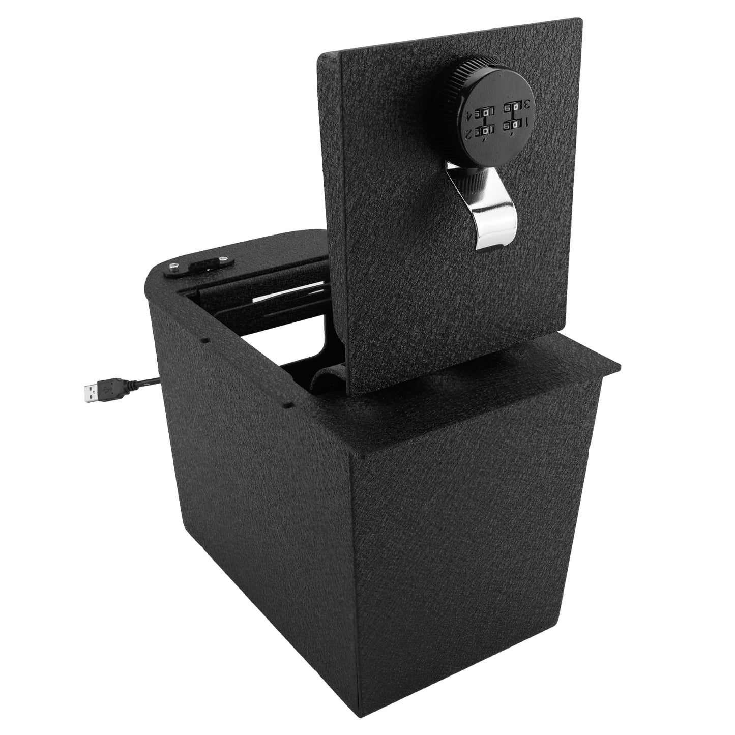 Pro Center Console Safe Gun Safe for 2019-2025 Toyota RAV4, 4-Digit Combo Lock