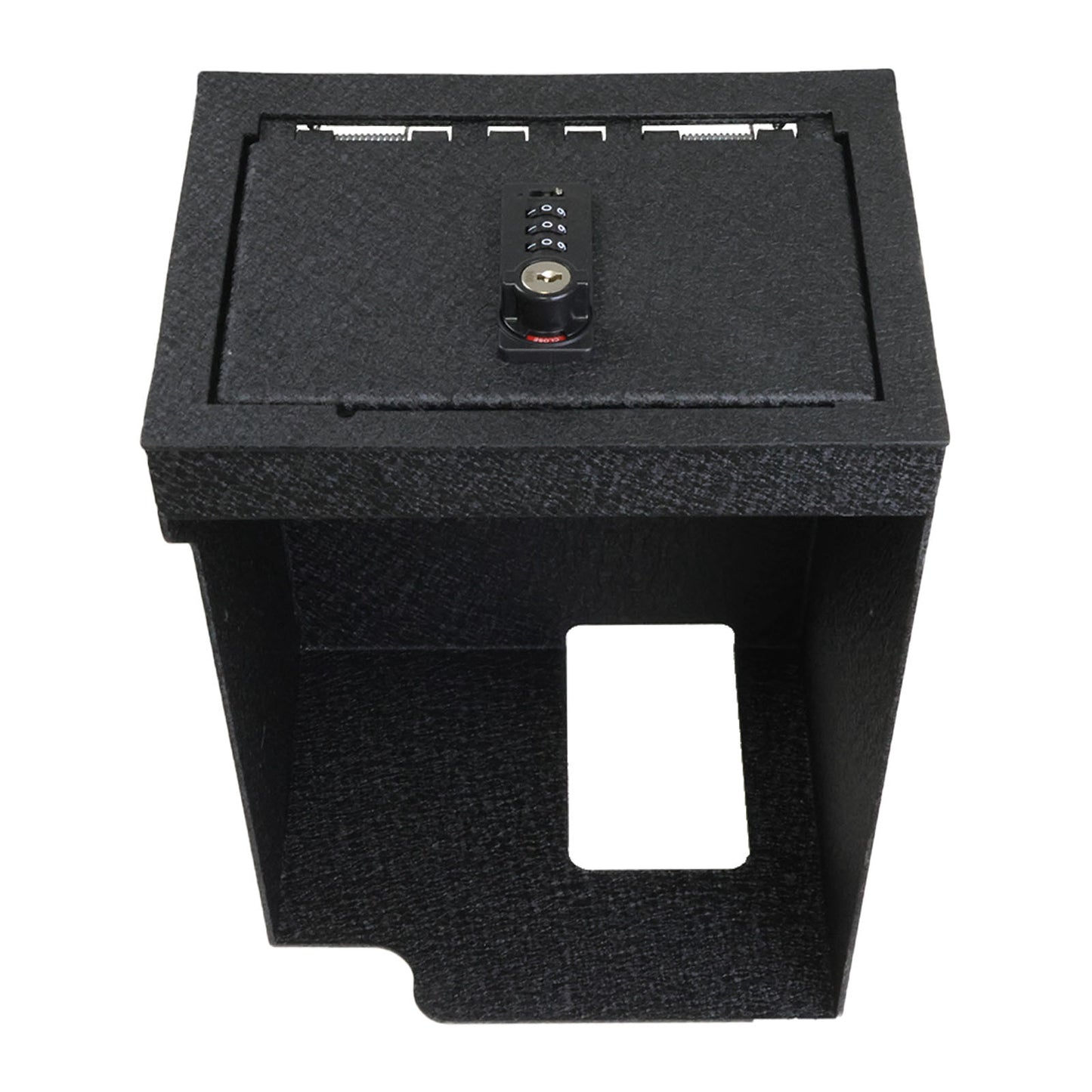 Center Console Gun Safe for 2020-2025 Ford Explorer, 4-Digit Combination Lock with Key