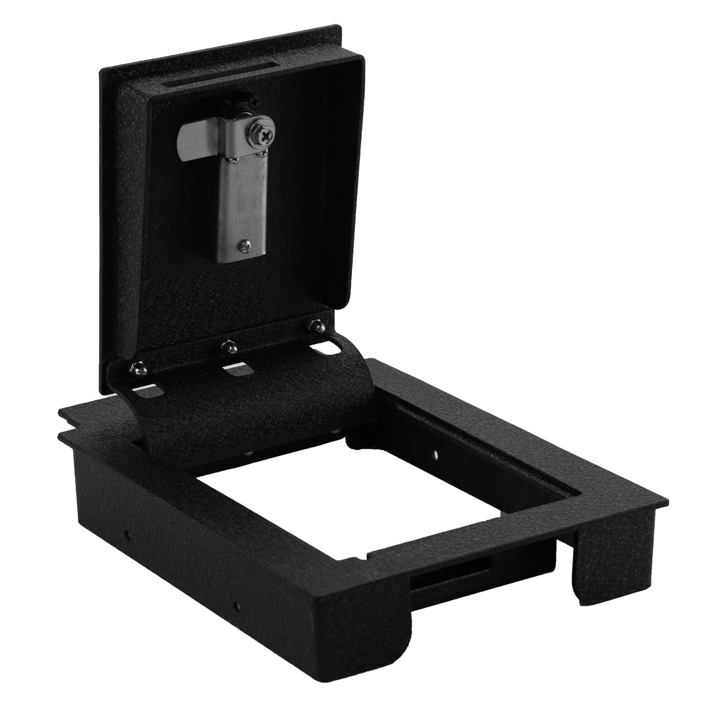 Center Console Gun Safe for 2020-2024 Ford Edge, 4-Digit Combination Lock with Key