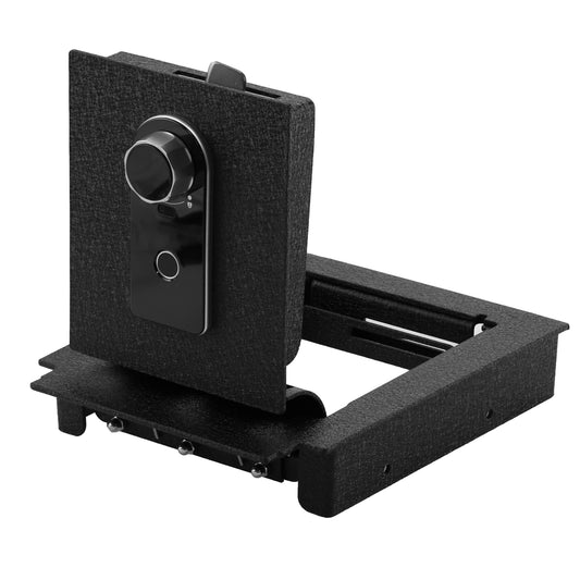 Center Console Gun Safe for 2020-2024 Ford Edge, Fingerprint Lock with Key
