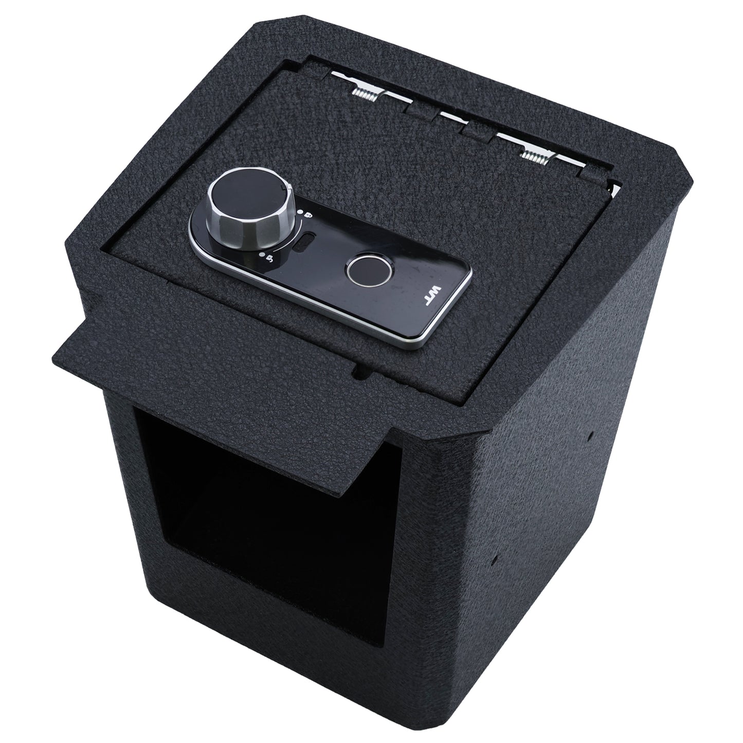 Center Console Gun Safe for 2023-2025 Chevrolet Colorado/GMC Canyon, Fingerprint Lock with Key