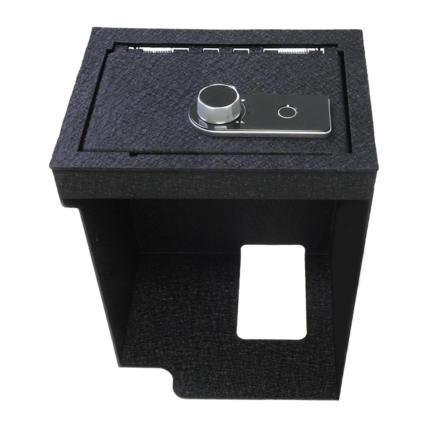 Center Console Gun Safe for 2020-2025 Ford Explorer, Fingerprint Lock with Key