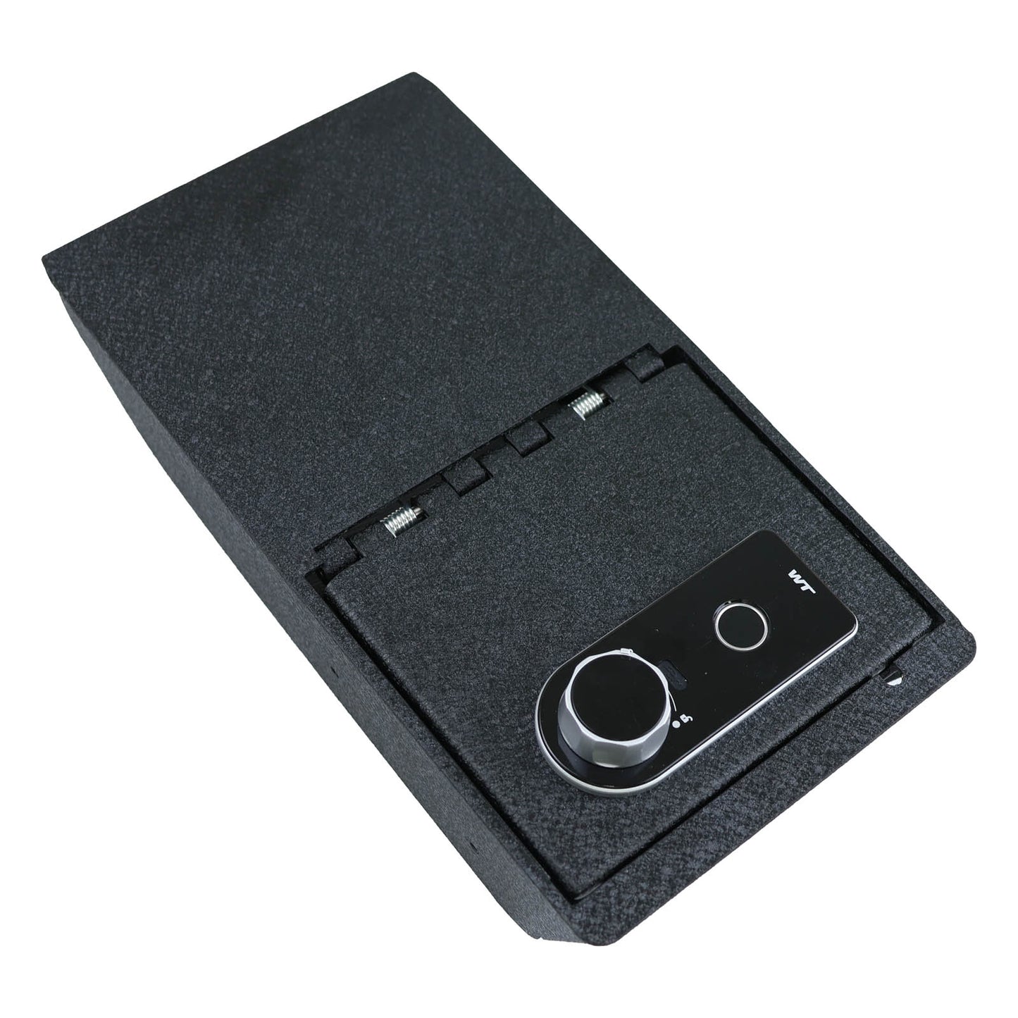 Center Console Gun Safe for 2024-2025 Tesla Model 3, Fingerprint Lock with Key