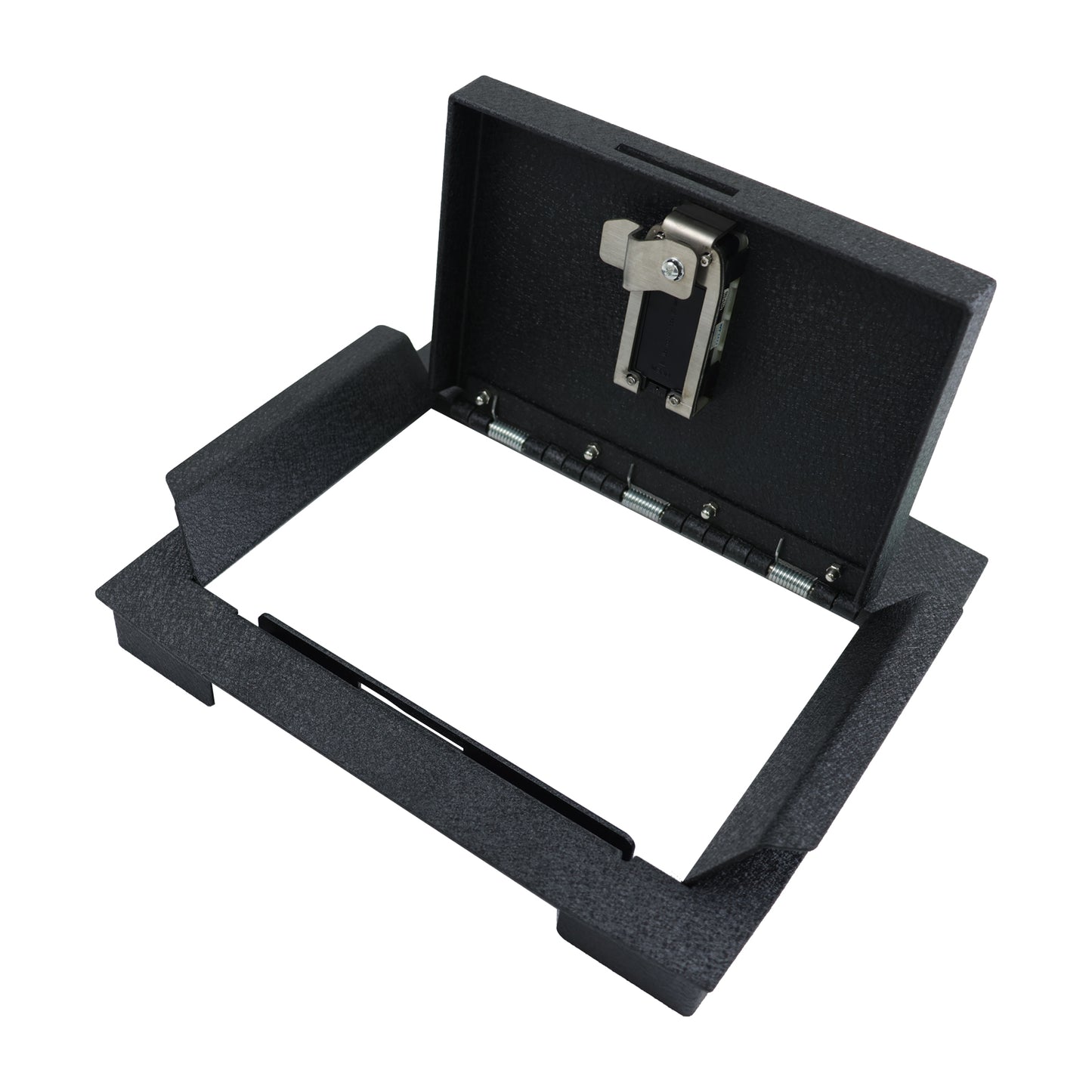 Center Console Gun Safe for 2023-2026 Ford F250/F350/F450 Super Duty, Fingerprint Lock with Key