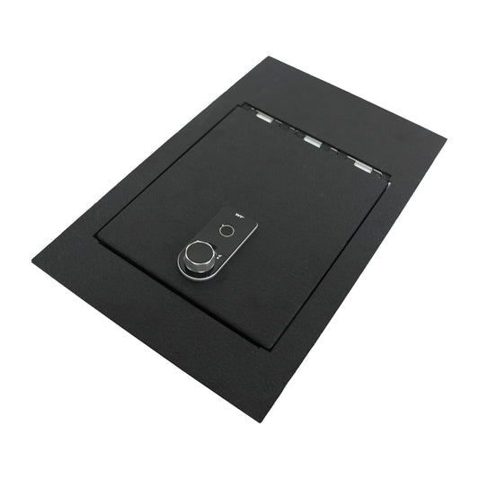 Under Seat Console Safe Box for 2015-2025 Ford F150 models with underseat console bench seats, Fingerprint Lock with Key