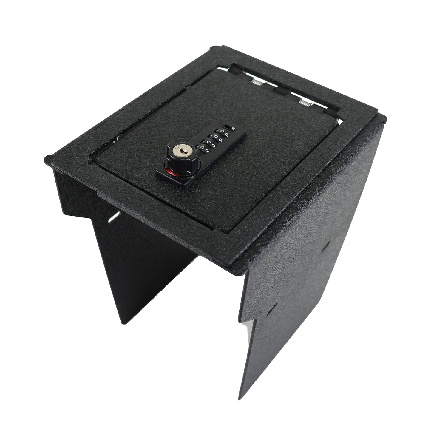 Center Console Gun Safe for 2021-2025 Rivian R1S and R1T, 4-Digit Combination Lock with Key