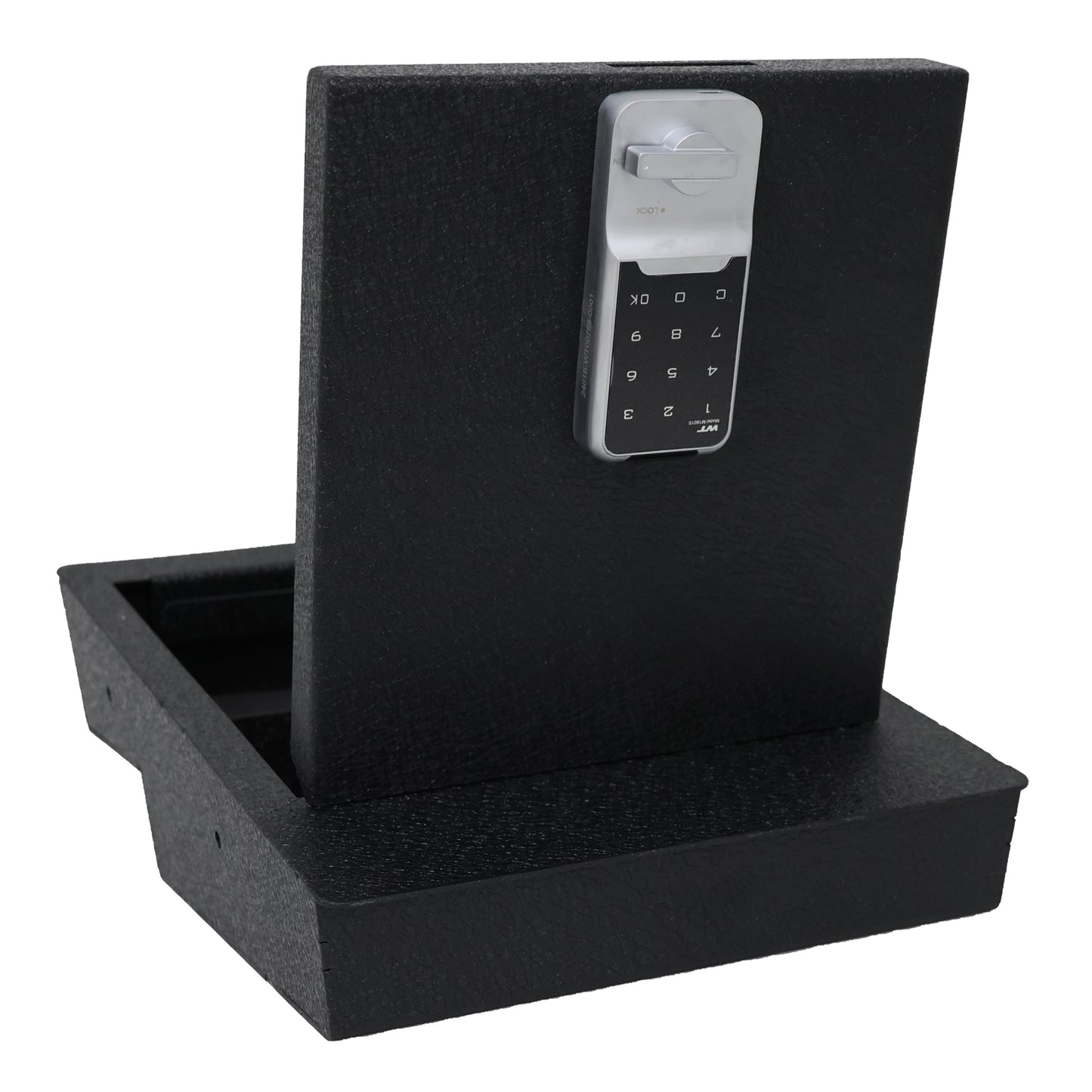 Under Seat Console Safe for 2014 to 2018 Chevrolet Silverado 1500 and GMC Sierra 1500 with a underseat console bench seat, Electronic Number Lock