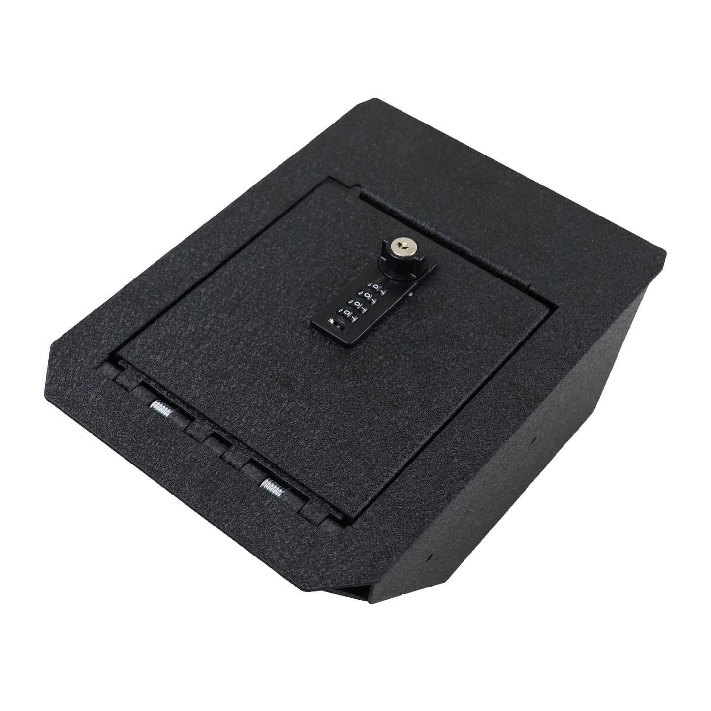 Center Console Gun Safe for 2024-2025 Tesla Cybertruck, 4-Digit Combination Lock with Key