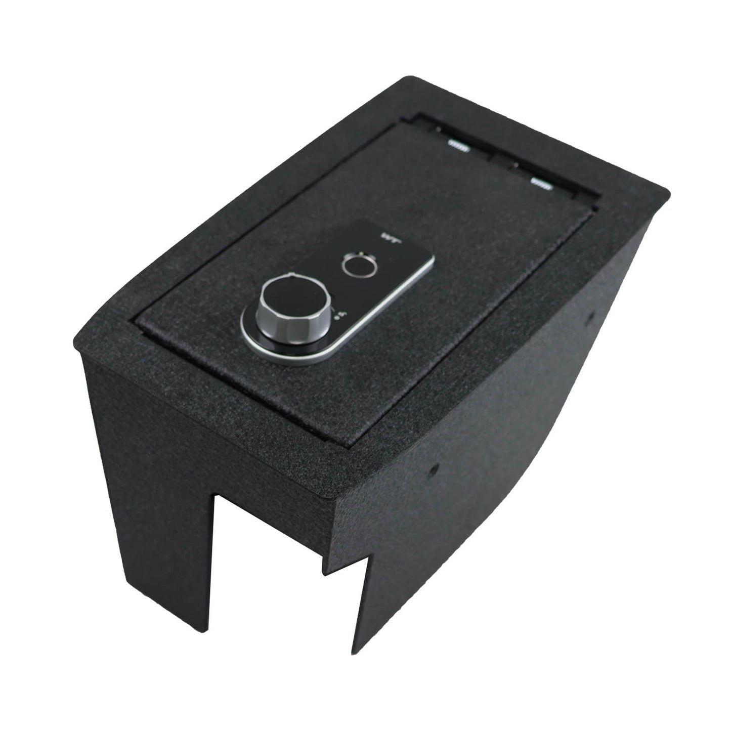 Center Console Gun Safe for 2020-2025 Ford Escape, Fingerprint Lock with Key