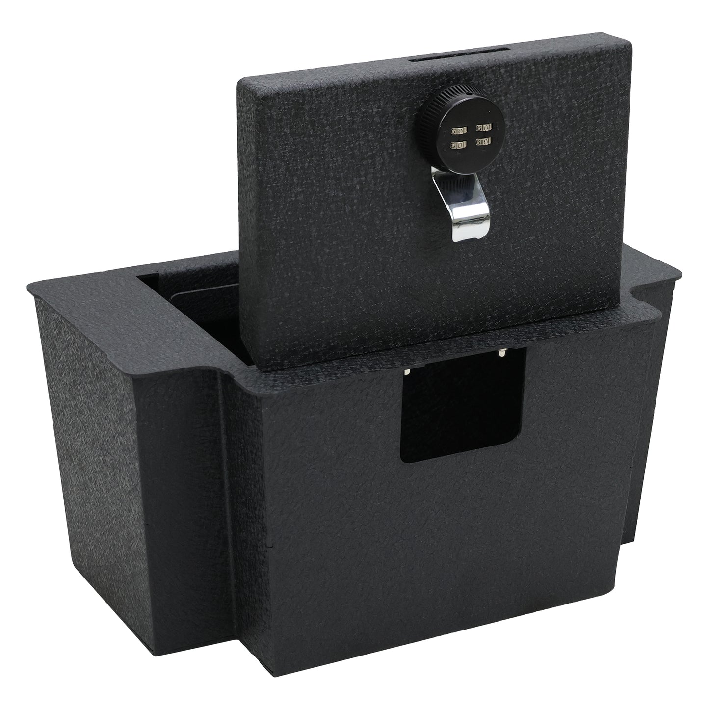 Caja fuerte para consola central para armas para Chevy Silverado 1500,2500HD,3500HD 2023-2024 GMC Sierra 1500 y 2024 GMC 2500, cerradura de combinación de 4 dígitos
