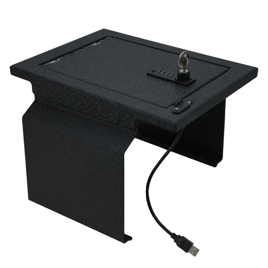 Center Console Safe Gun Safe for 2012-2014 Ford F150, Raptor and Platinum, 4-Digit Combination Lock with Key