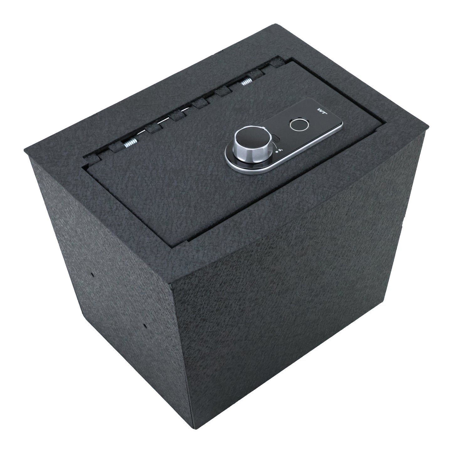 Caja fuerte para pistola de consola central trasera para Lincoln Navigator 2018-2023, cerradura de huella digital con llave