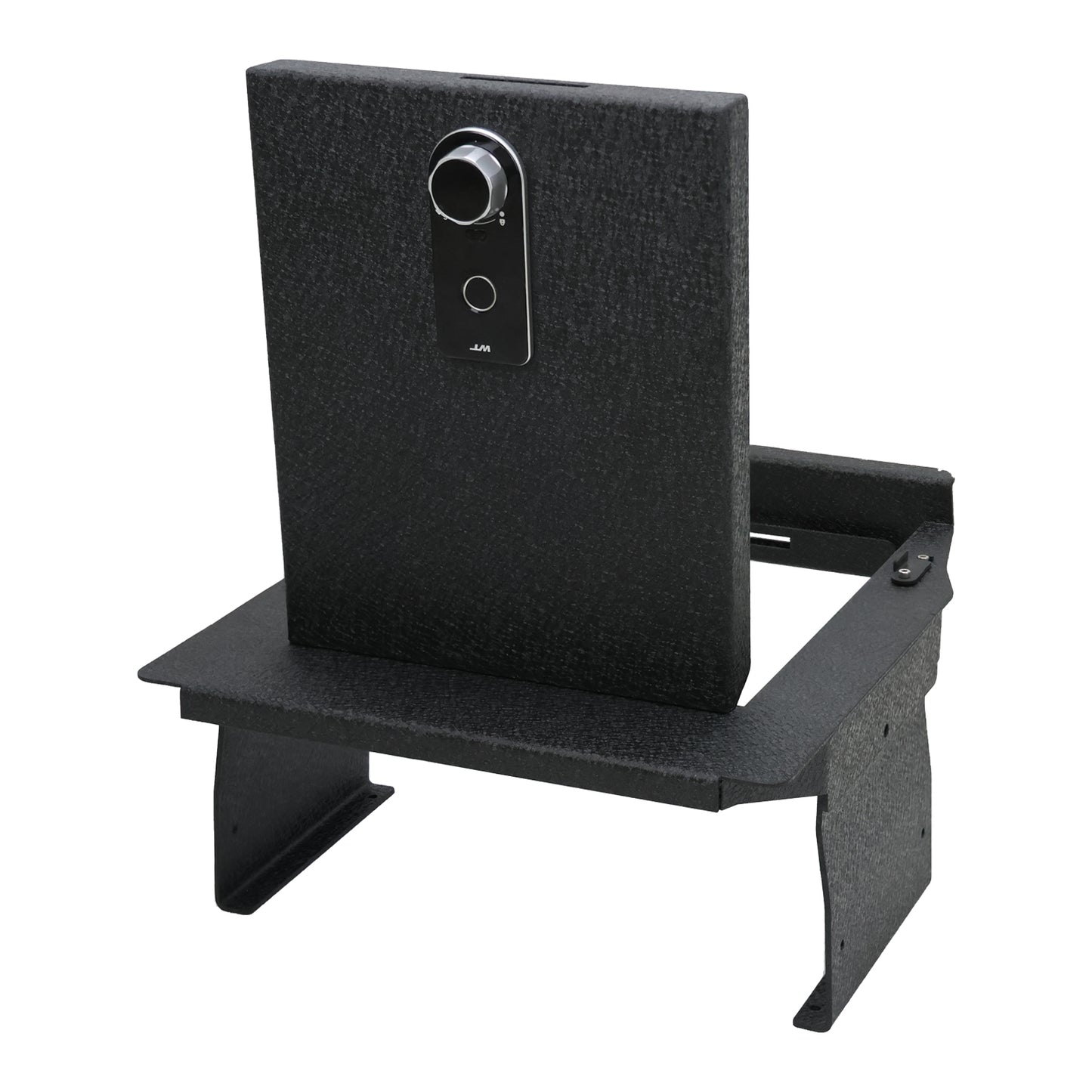 Caja fuerte para consola central para armas para Ford F-150 2021-2024 y Ford F-150 Lightning 2021-2024, cerradura de huellas dactilares con llave