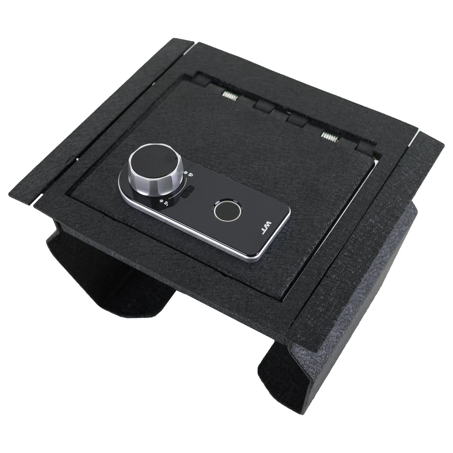 Center Console Gun Safe for 2016-2025 Toyota Hilux, Fingerprint Lock with Key