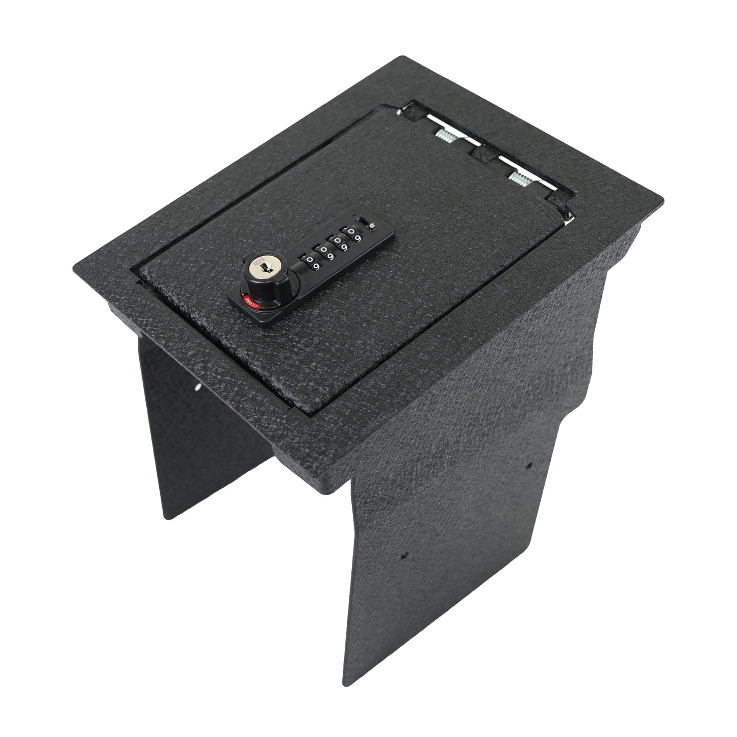 Center Console Gun Safe for 2013-2019 Ford Explorer, 4-Digit Combination Lock with Key