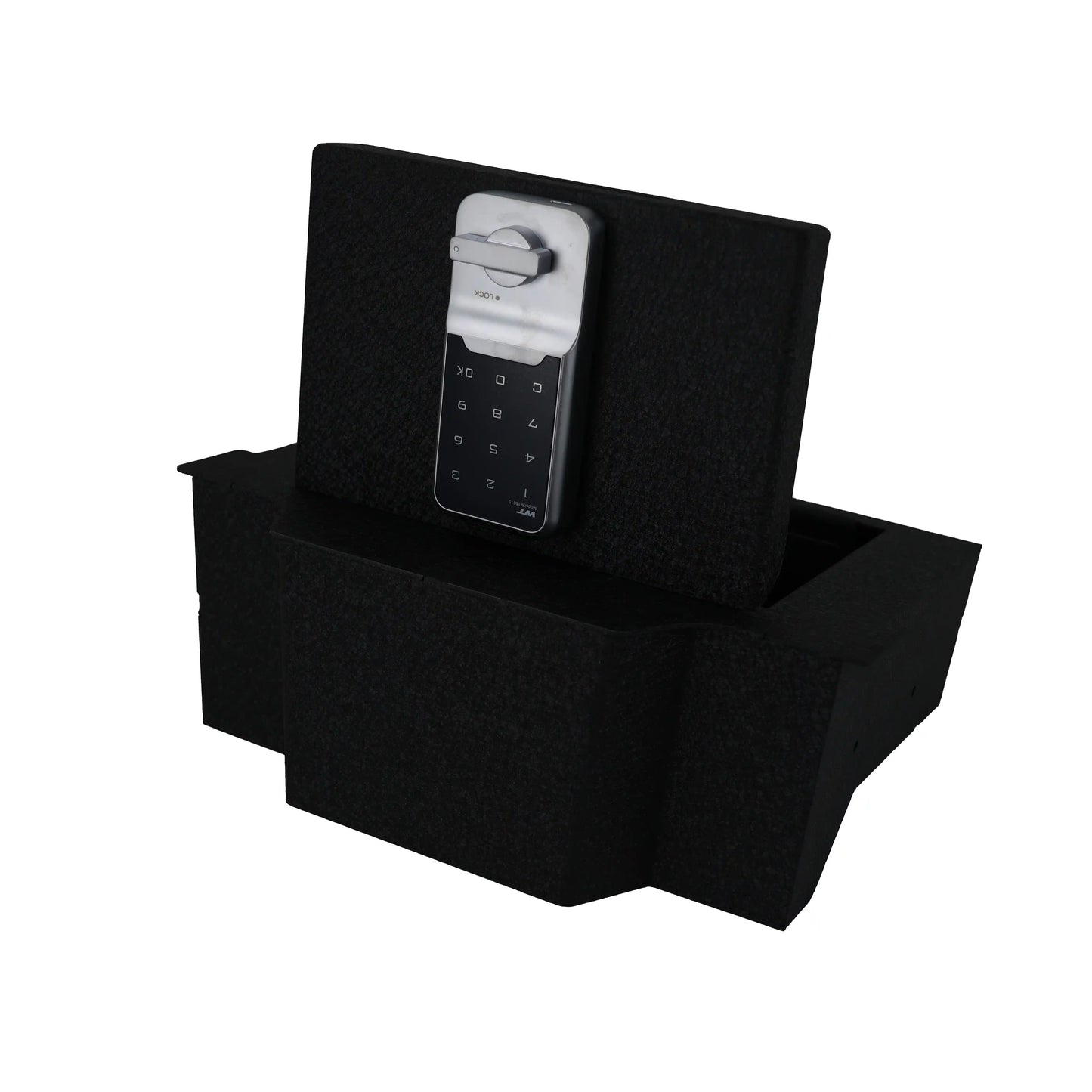 Center Console Safe Gun Safe for 2019-2025 Dodge Ram 1500/2500/3500, Electronic Number Lock