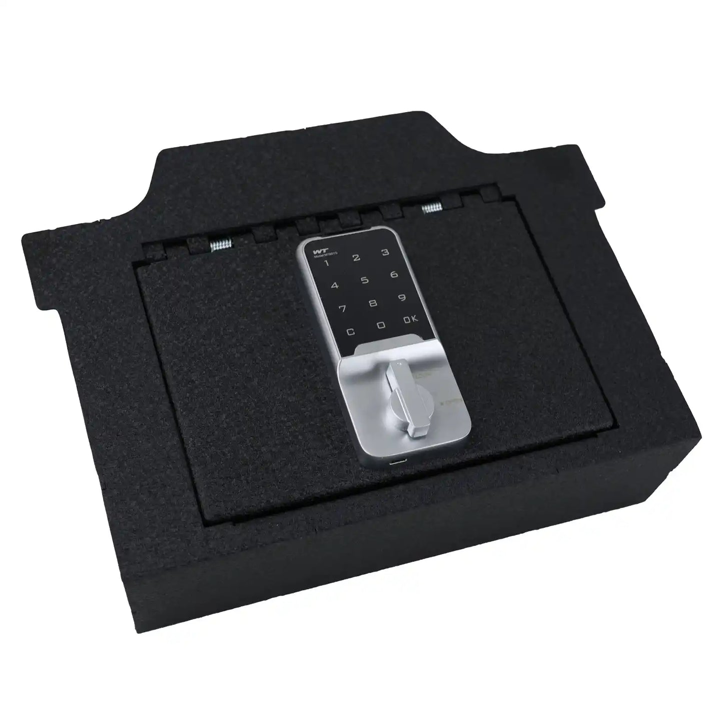 Center Console Safe Gun Safe for 2019-2025 Dodge Ram 1500/2500/3500, Electronic Number Lock