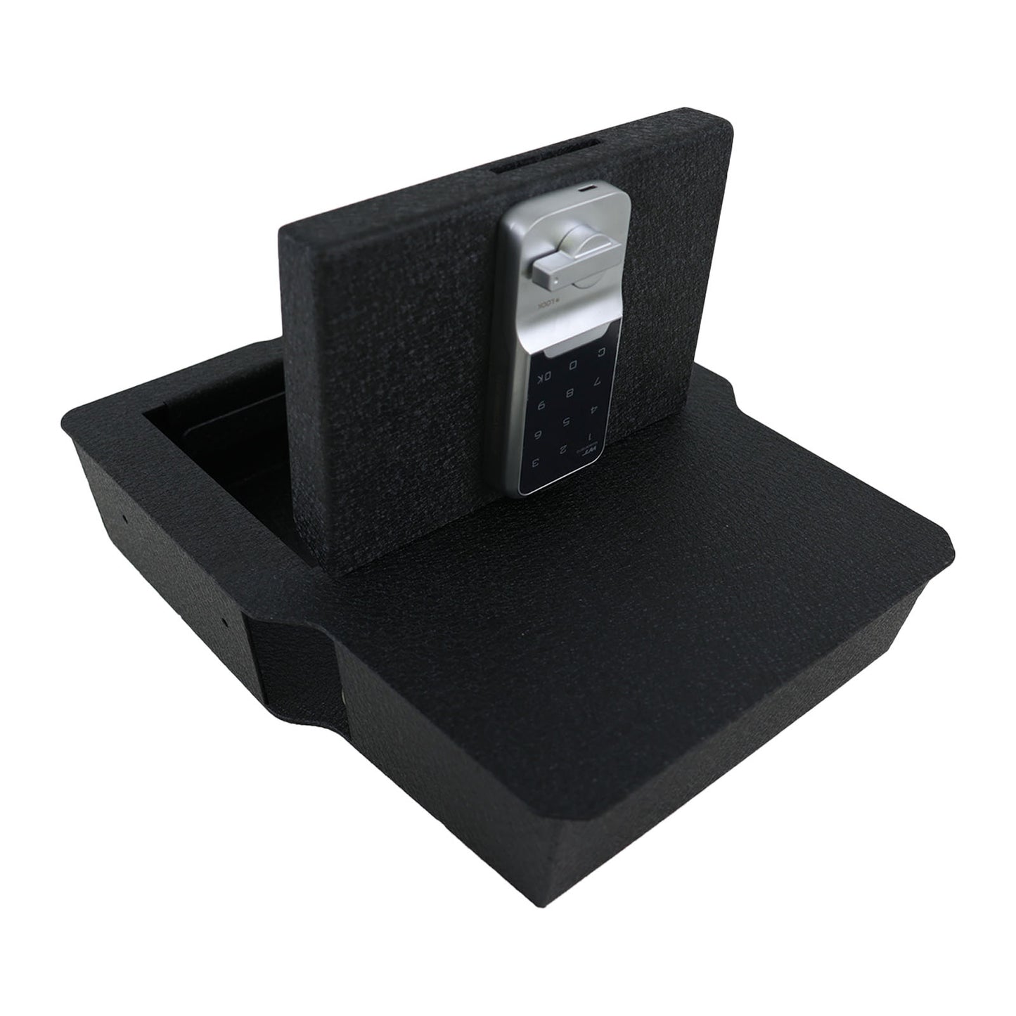 Underseat Console Safe Gun Safe for 2020-2026 Dodge Ram 1500/2500/3500, Electronic Keypad Number Lock