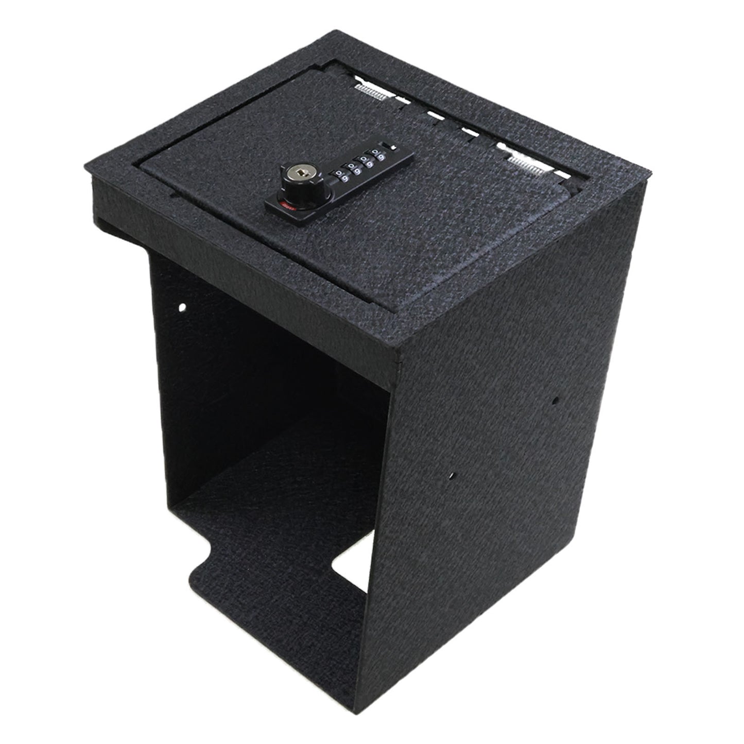 Center Console Gun Safe for 2020-2025 Ford Explorer, 4-Digit Combination Lock with Key