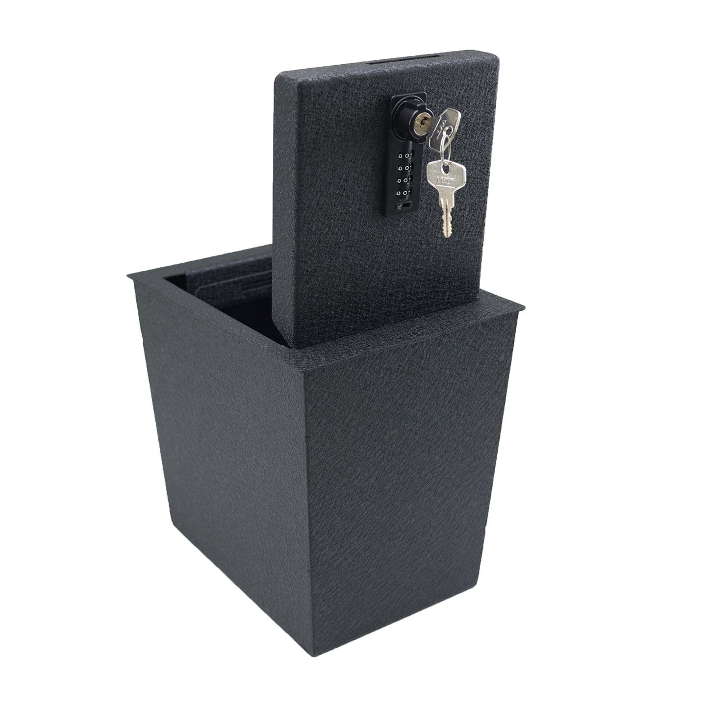 Center Console Gun Safe for 2020-2025 Hyundai Palisade, 4-Digit Combination Lock with Key