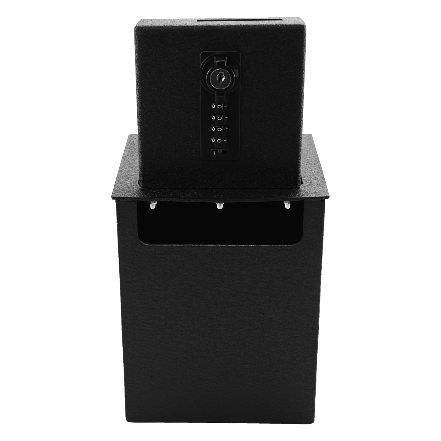 Center Console Gun Safe for 2025 Subaru Forester, 4-Digit Combination Lock with Key