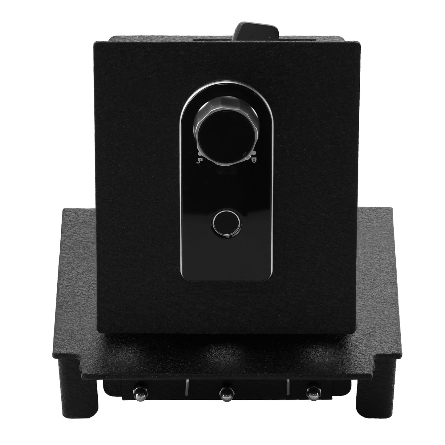 Center Console Gun Safe for 2020-2024 Ford Edge, Fingerprint Lock with Key