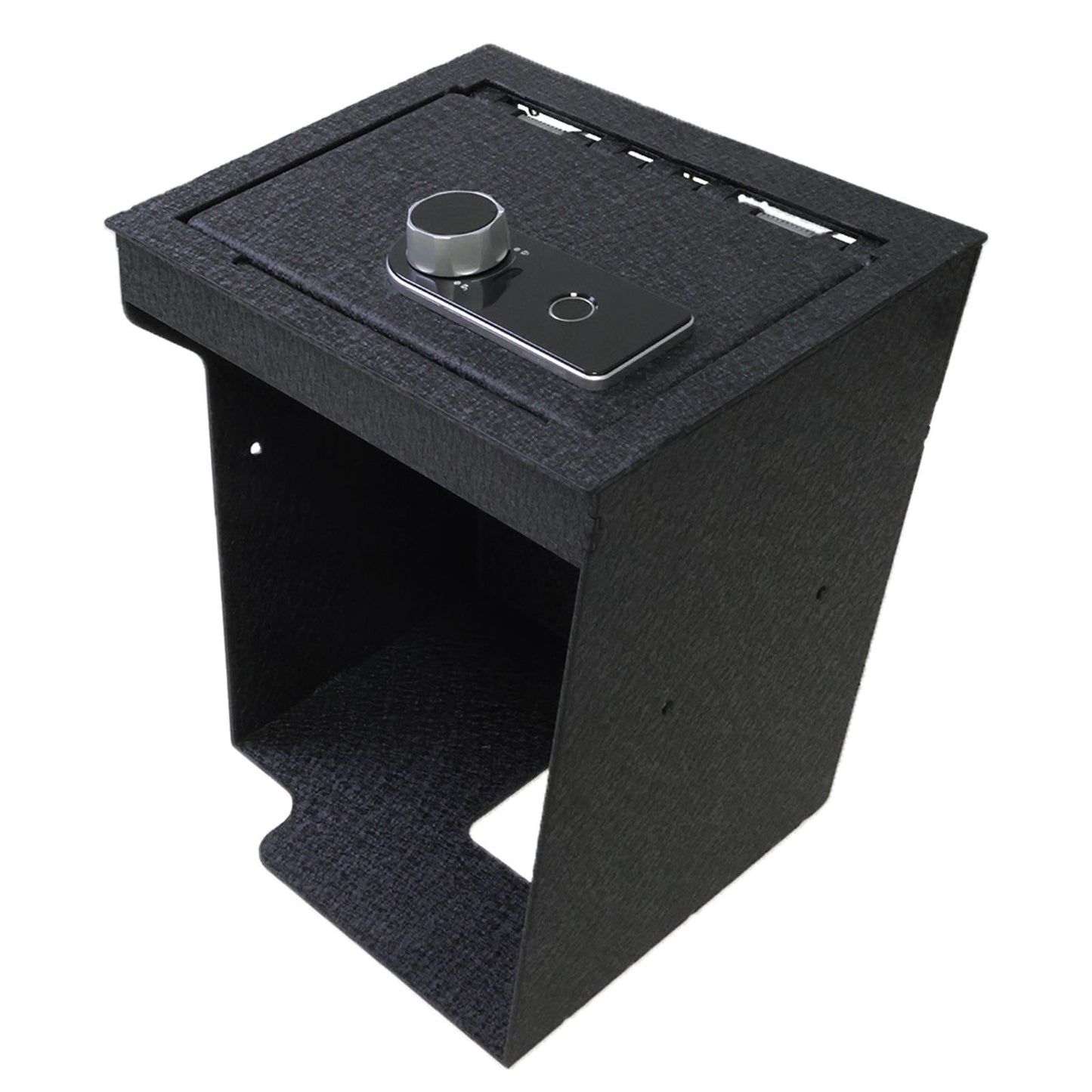 Center Console Gun Safe for 2020-2025 Ford Explorer, Fingerprint Lock with Key