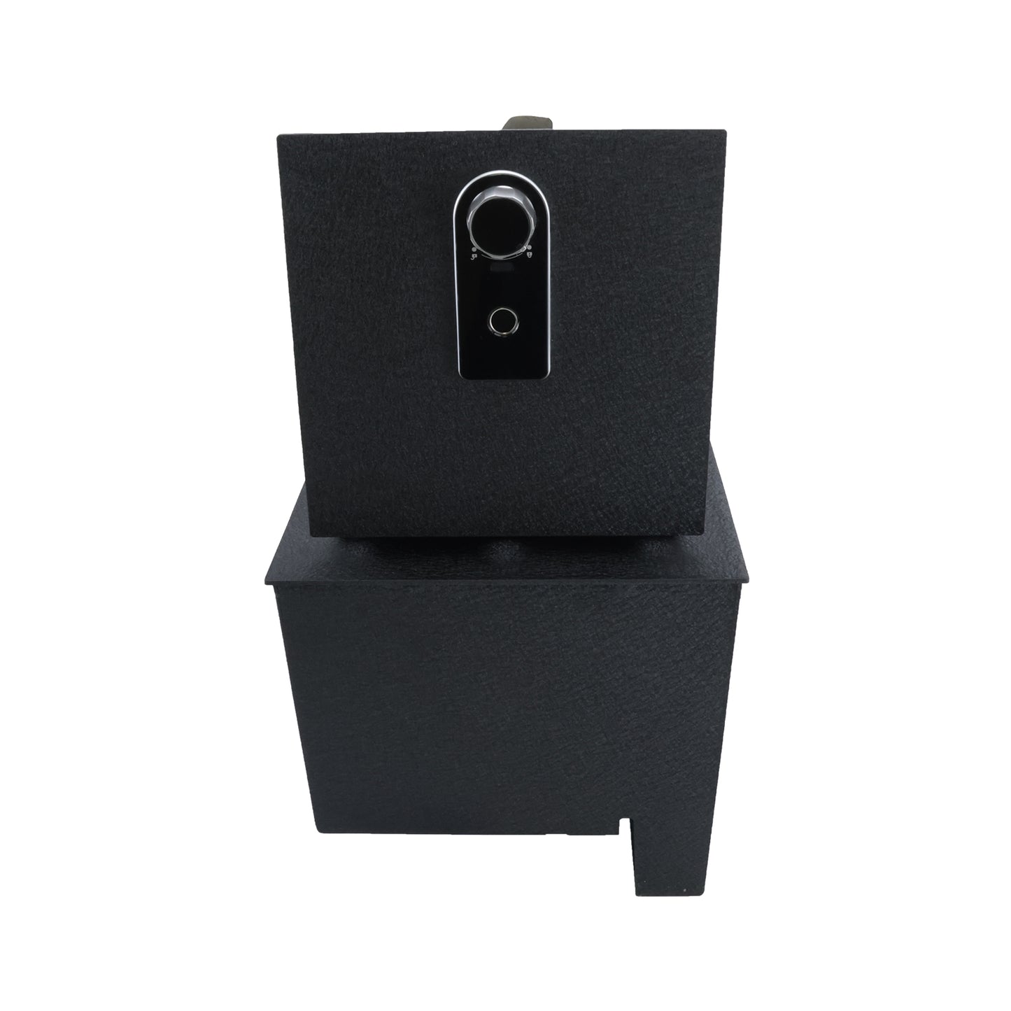 Center Console Gun Safe for 2016-2025 Nissan Titan, Fingerprint Lock with Key