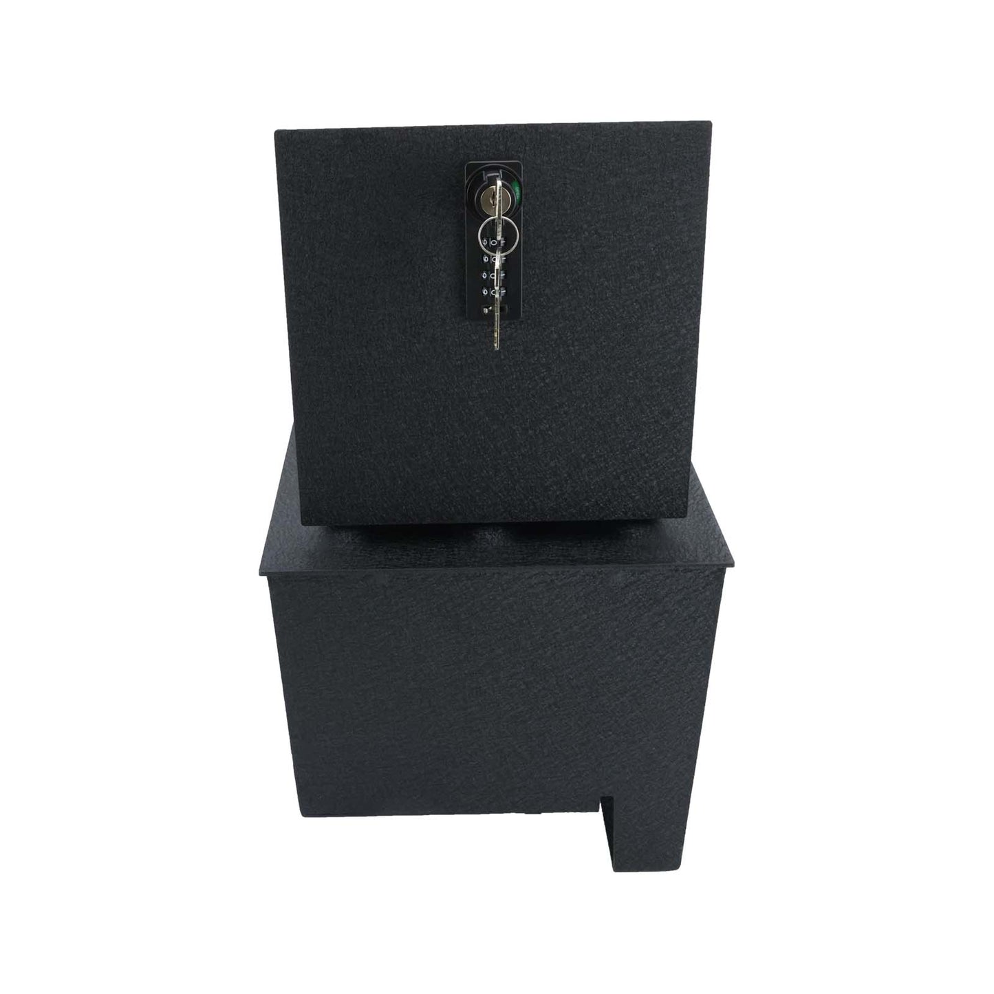 Center Console Gun Safe for 2016-2025 Nissan Titan, 4-Digit Combination Lock with Key