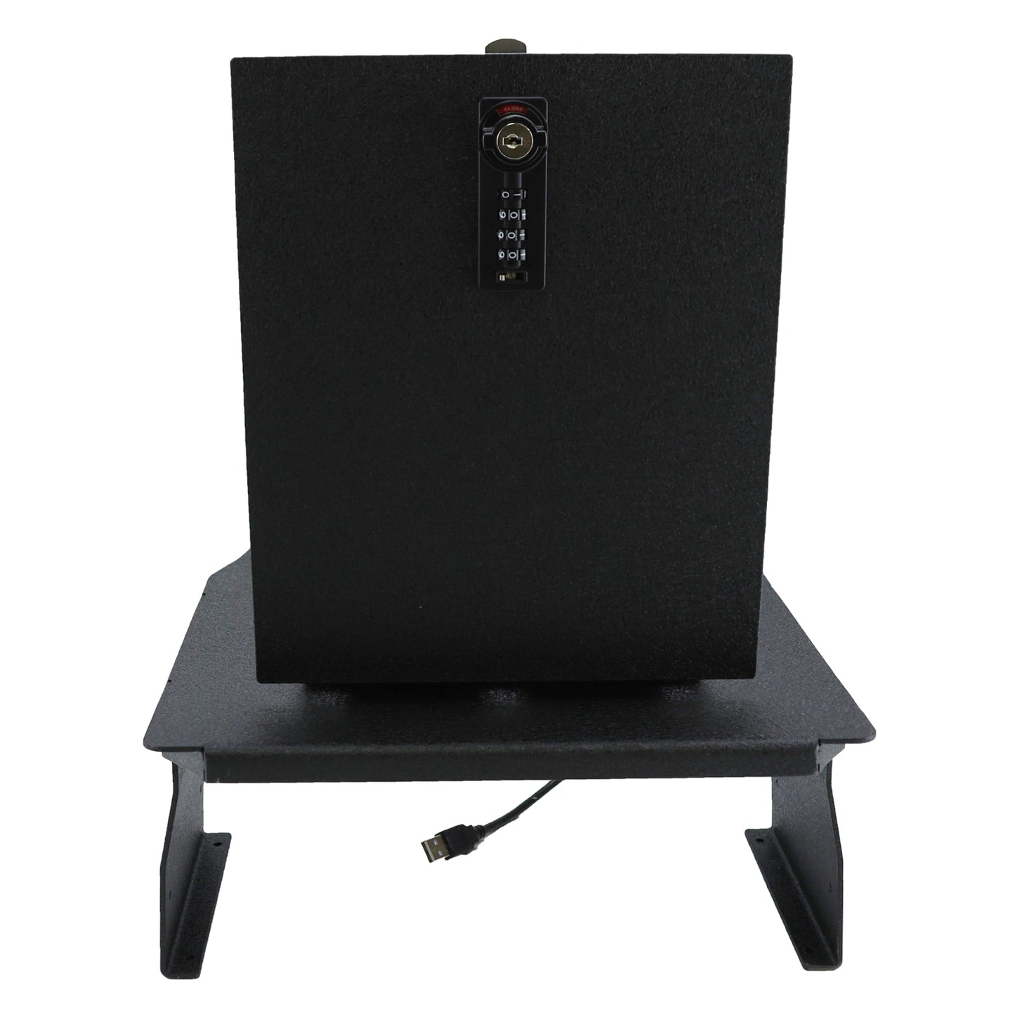 Pro Center Console Safe Gun Safe for 2021-2024 Ford F-150 and 2021-2024 Ford F-150 Lightning,4-Digit Combination Lock with Key