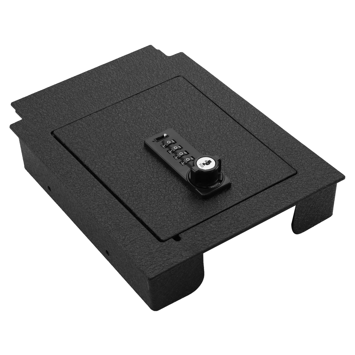 Center Console Gun Safe for 2020-2024 Ford Edge, 4-Digit Combination Lock with Key