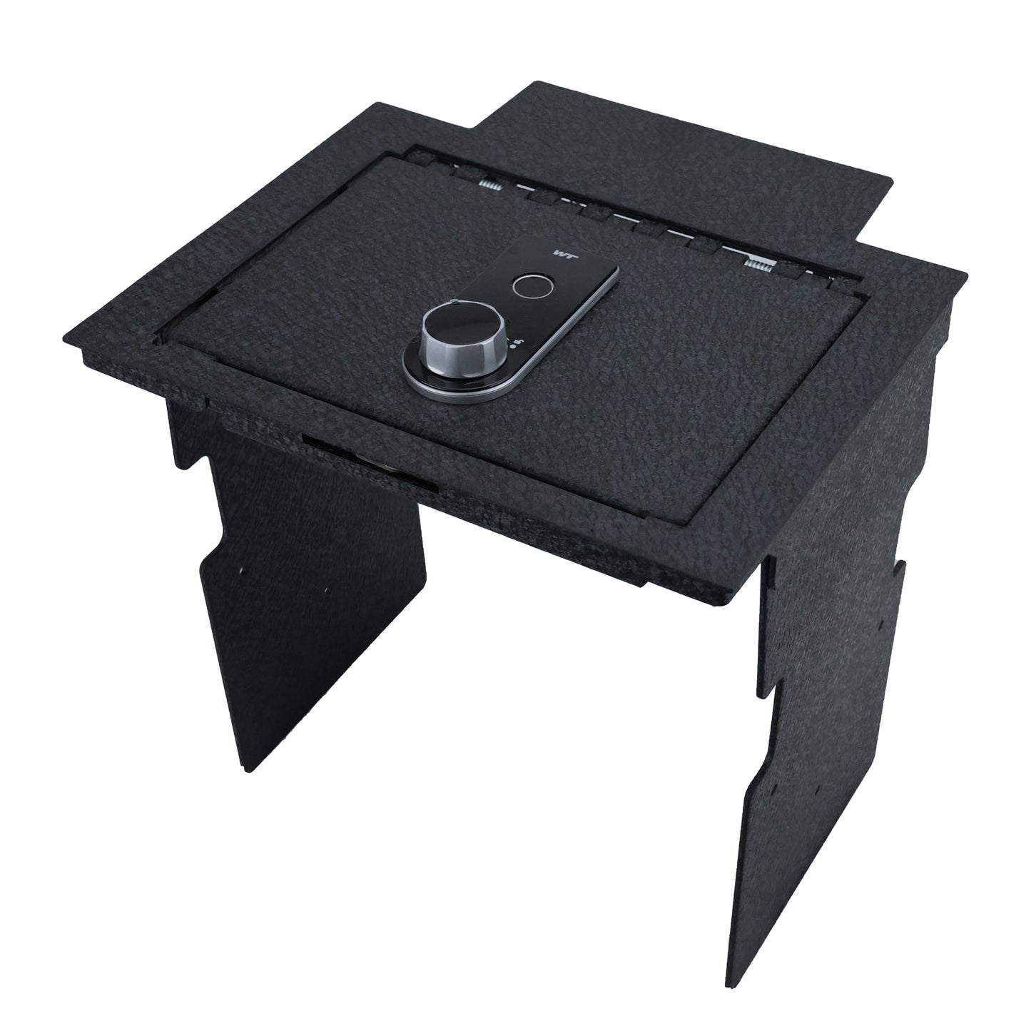 Caja fuerte para pistola de consola central delantera para Lincoln Navigator 2018-2023, cerradura de huella digital con llave