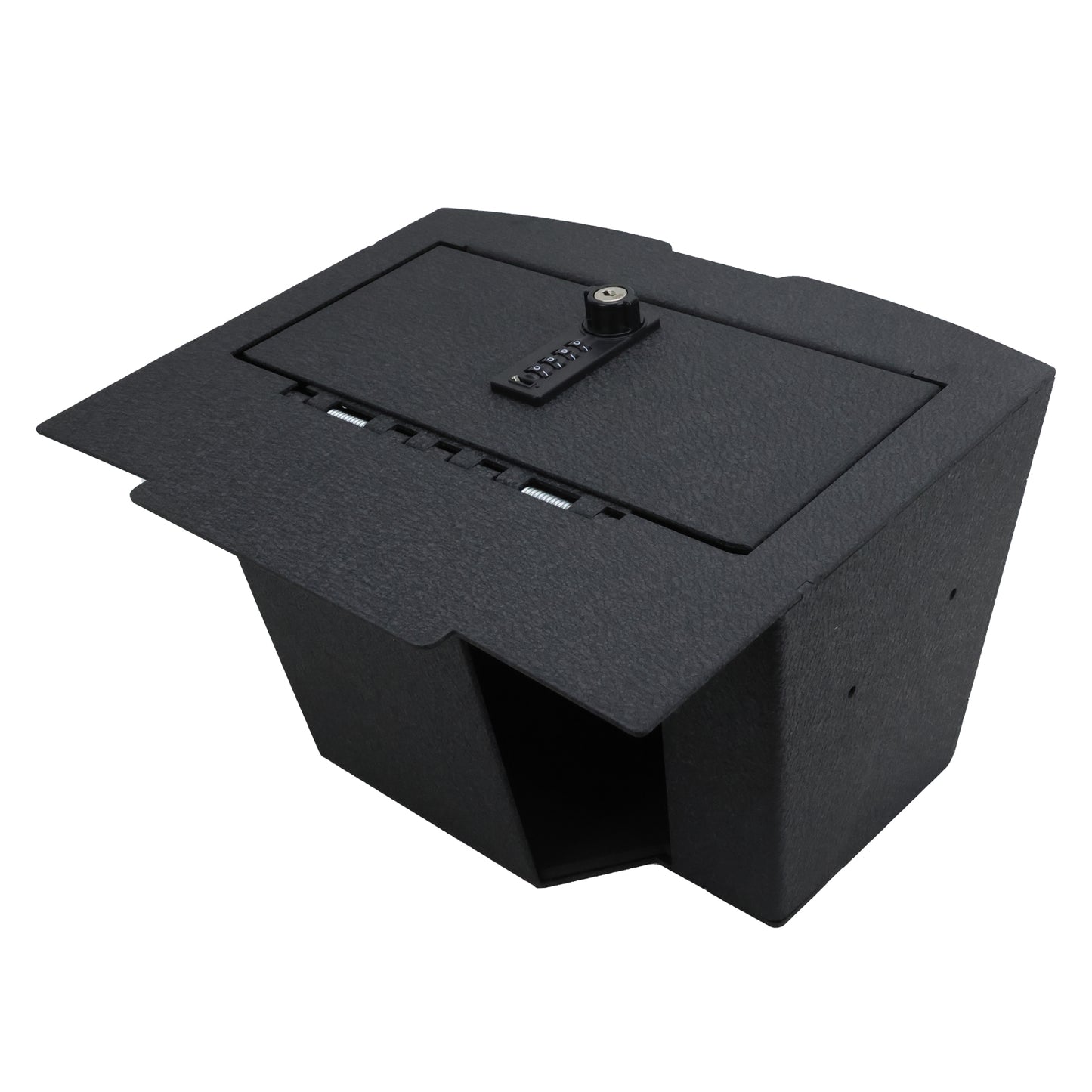 Caja fuerte para consola central para armas para Dodge Ram 1500 2500 3500 2009-2018 y Dodge Ram 1500 Classic 2019, cerradura de combinación de 4 dígitos con llave