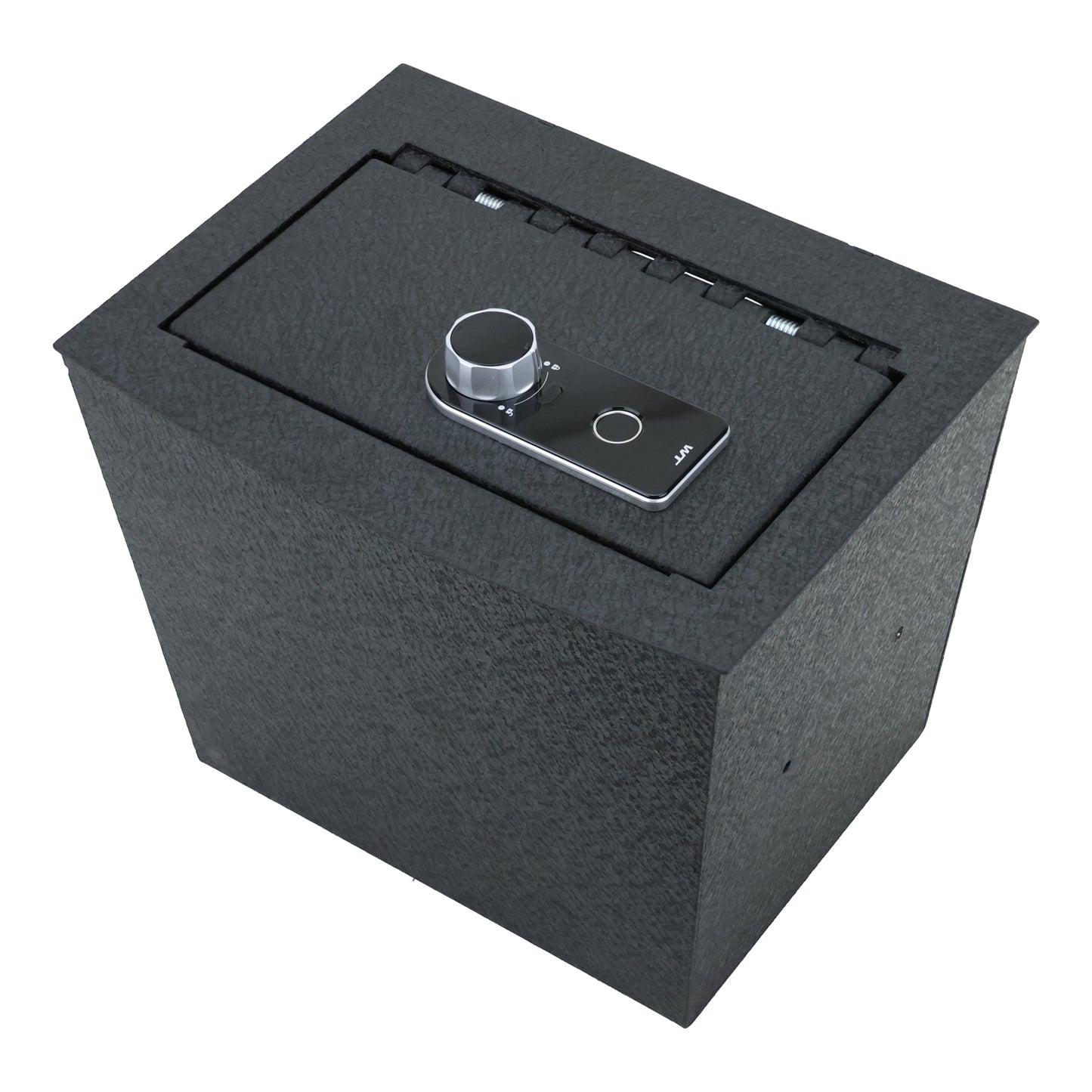 Caja fuerte para pistola de consola central trasera para Lincoln Navigator 2018-2023, cerradura de huella digital con llave