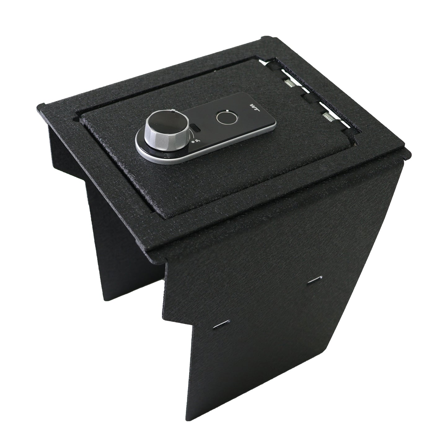 Center Console Gun Safe for 2021-2025 Rivian R1S and R1T, Fingerprint Lock with Key