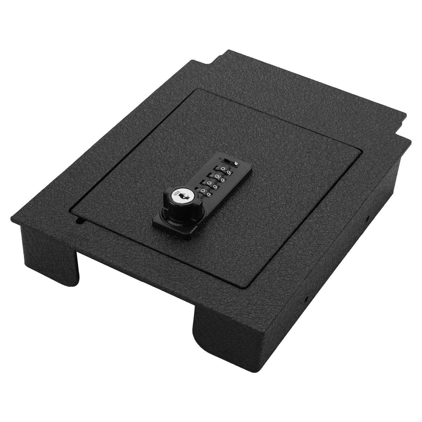 Center Console Gun Safe for 2020-2024 Ford Edge, 4-Digit Combination Lock with Key