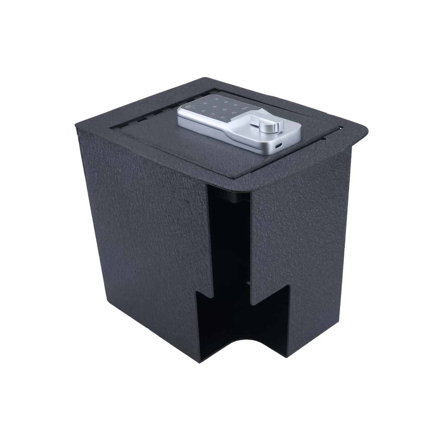 Center Console Safe Gun Safe for 2019-2025 Kia Telluride with Cigarette Lighter£¬Electronic Keypad Number Lock