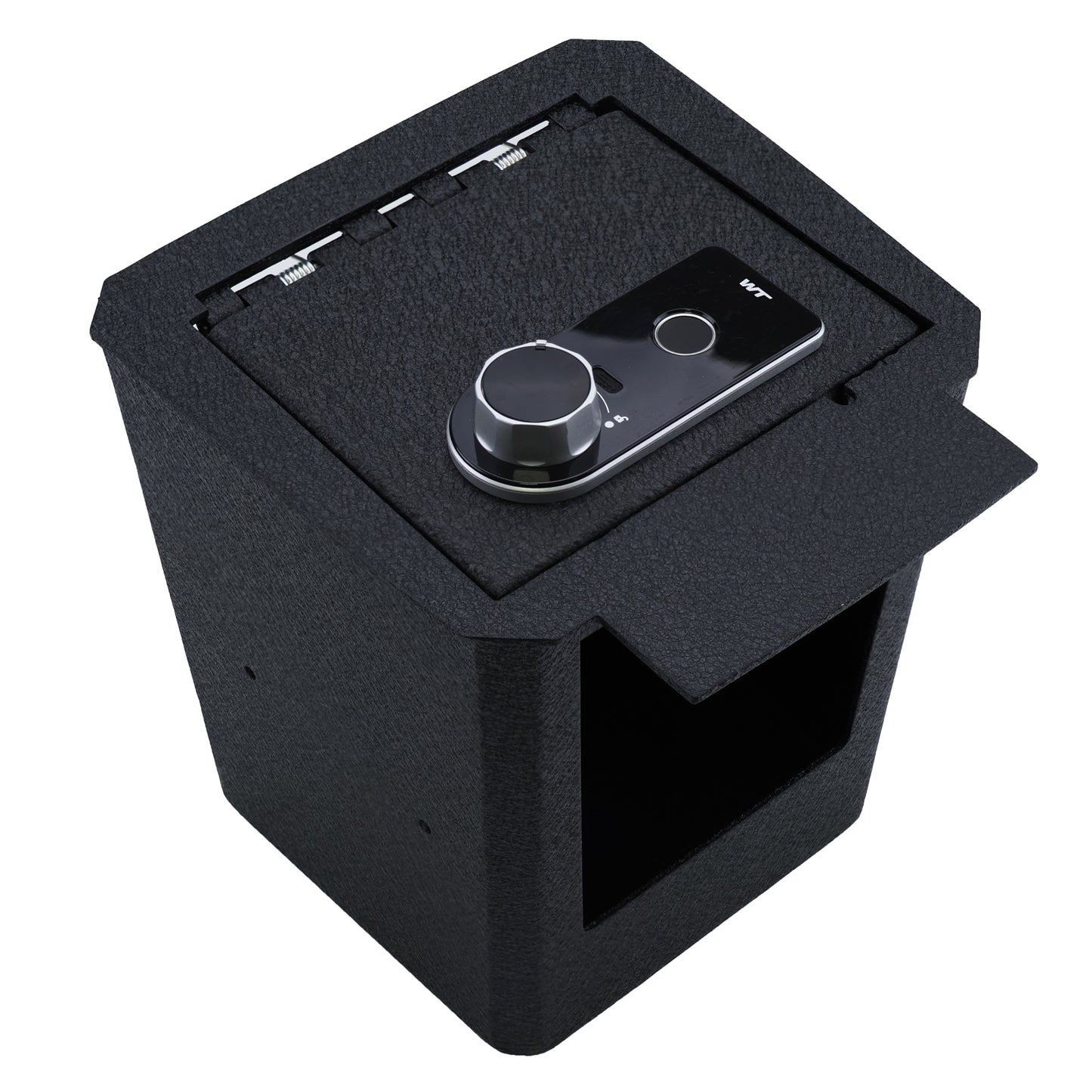 Center Console Gun Safe for 2023-2025 Chevrolet Colorado/GMC Canyon, Fingerprint Lock with Key