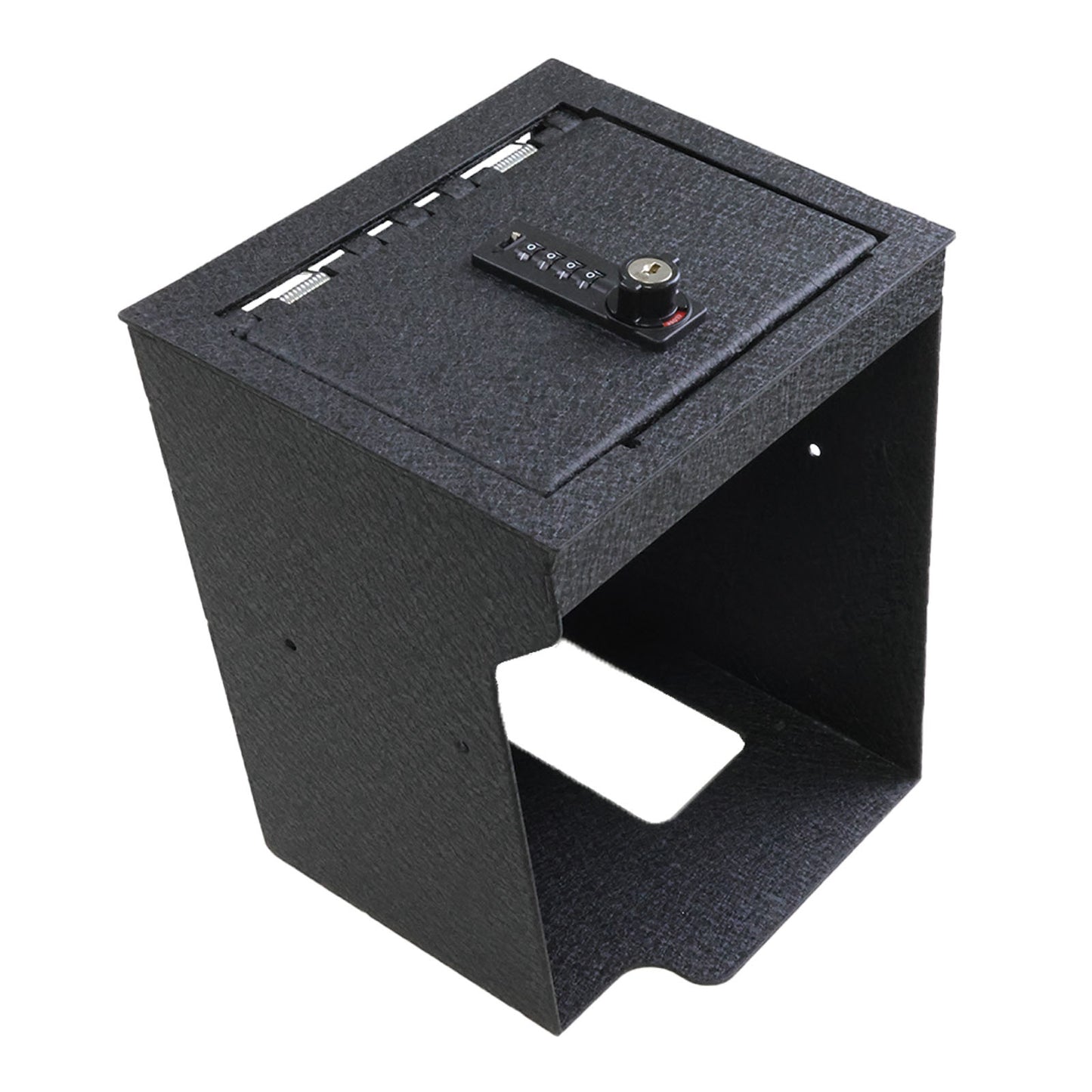 Center Console Gun Safe for 2020-2025 Ford Explorer, 4-Digit Combination Lock with Key