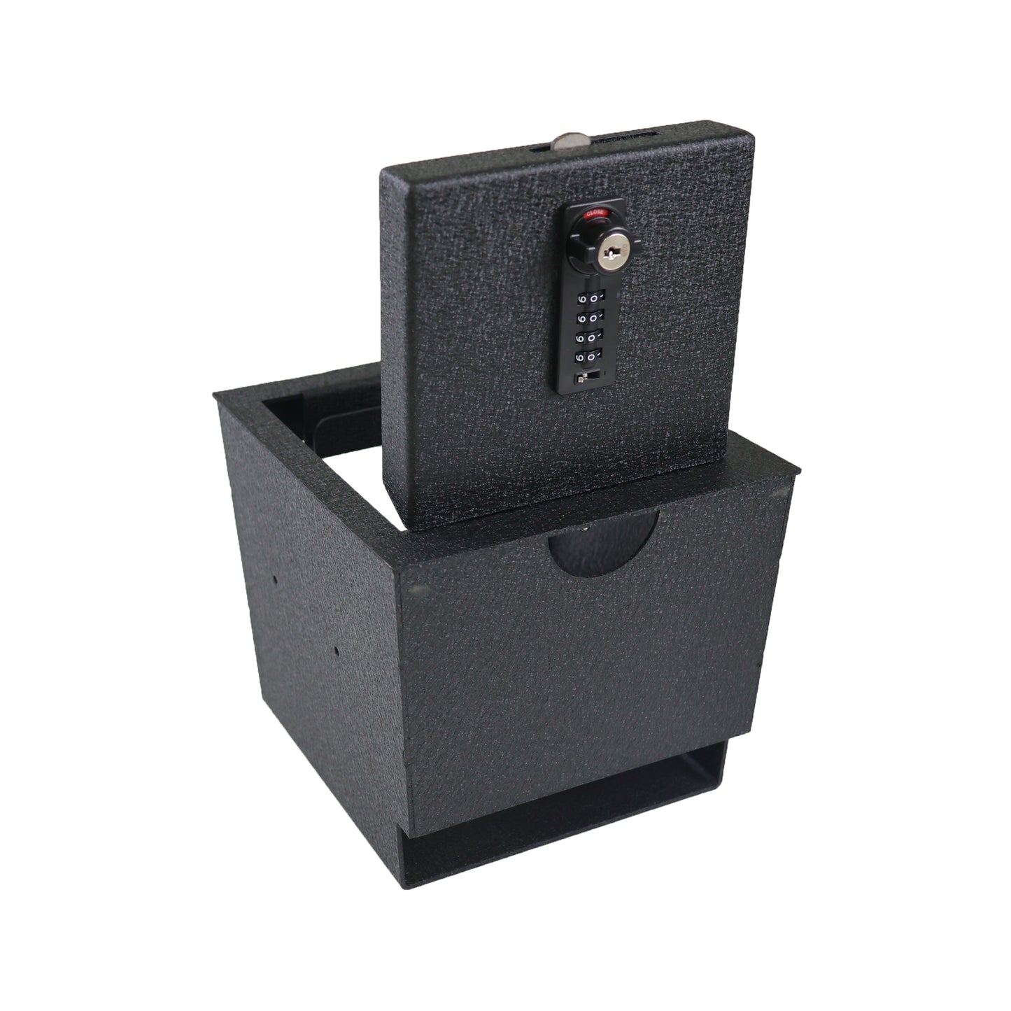 Center Console Gun Safe for 2024-2025 Lexus GX550, 4-Digit Combination Lock with Key