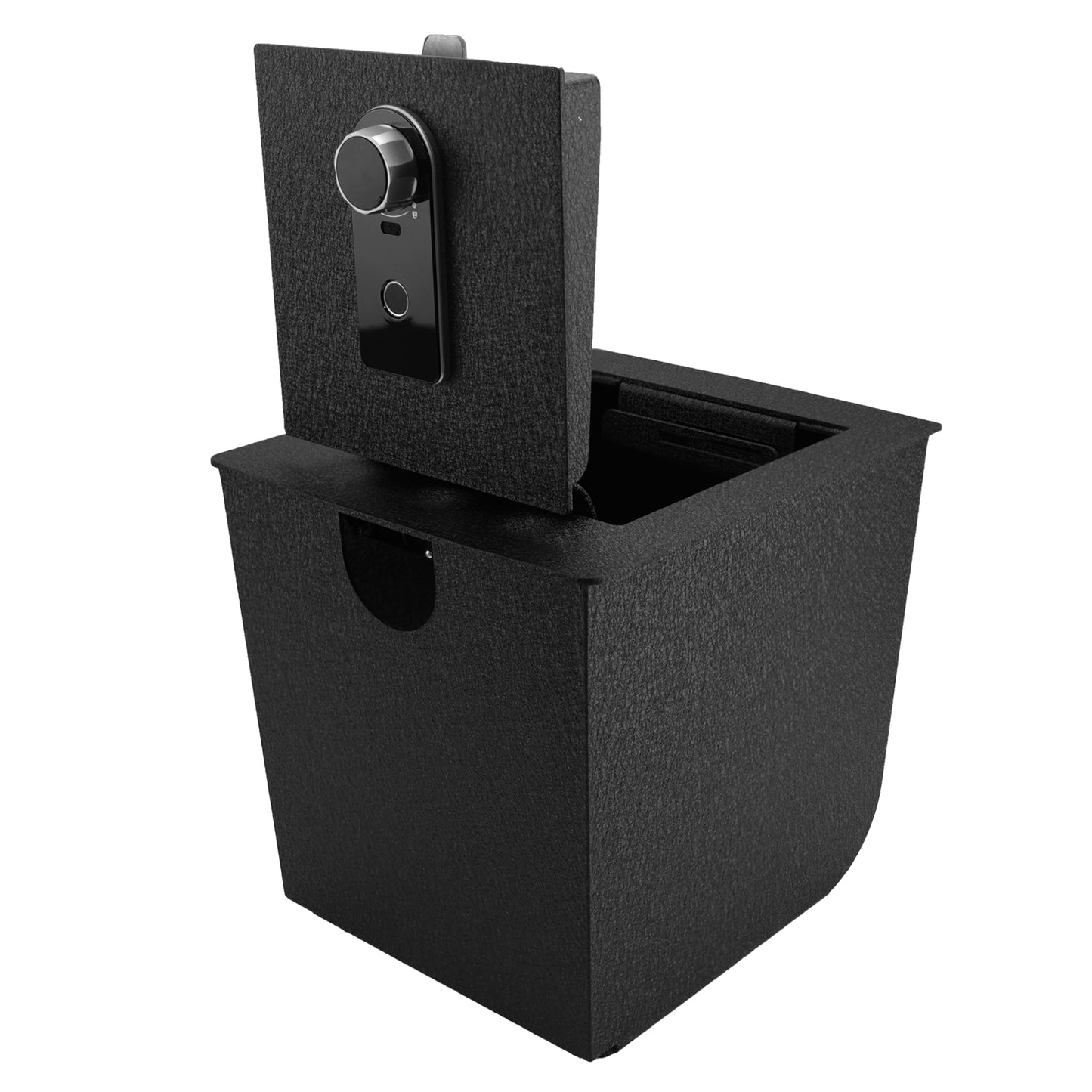 Center Console Gun Safe for 2010-2023 Lexus GX460, Fingerprint Lock with Key