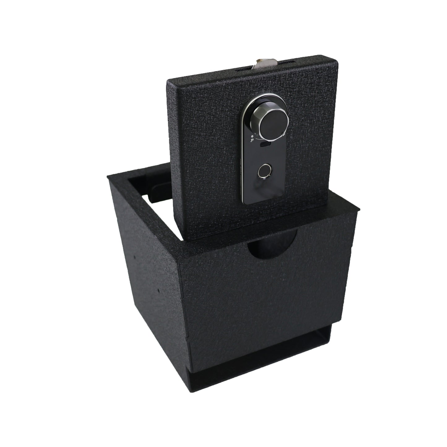 Center Console Gun Safe for 2024-2025 Lexus GX550, Fingerprint Lock with Key